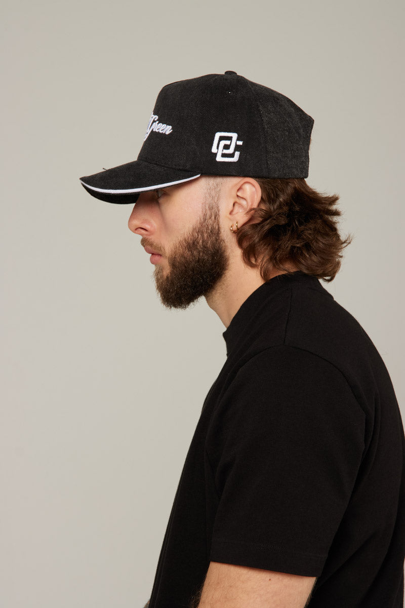 Gorra Negra Wash Front