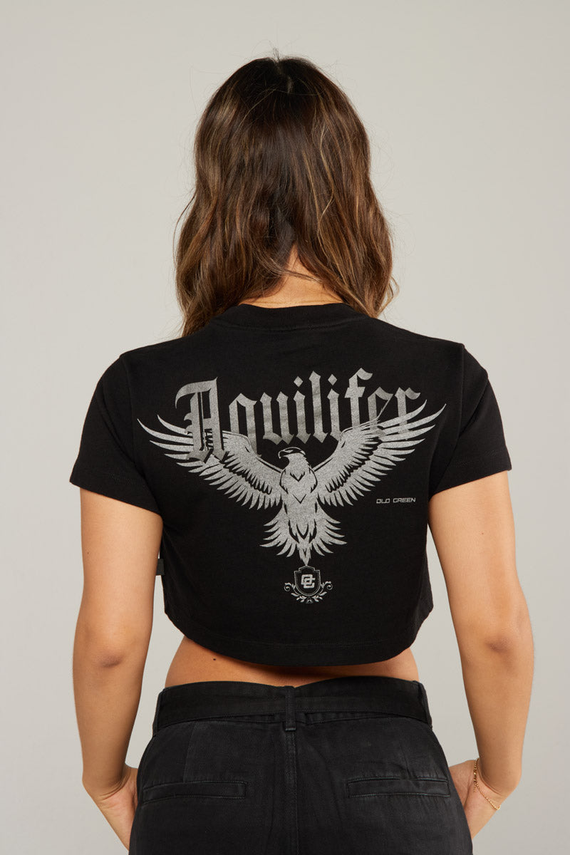 Crop Top Aquilifer Negro/Gris