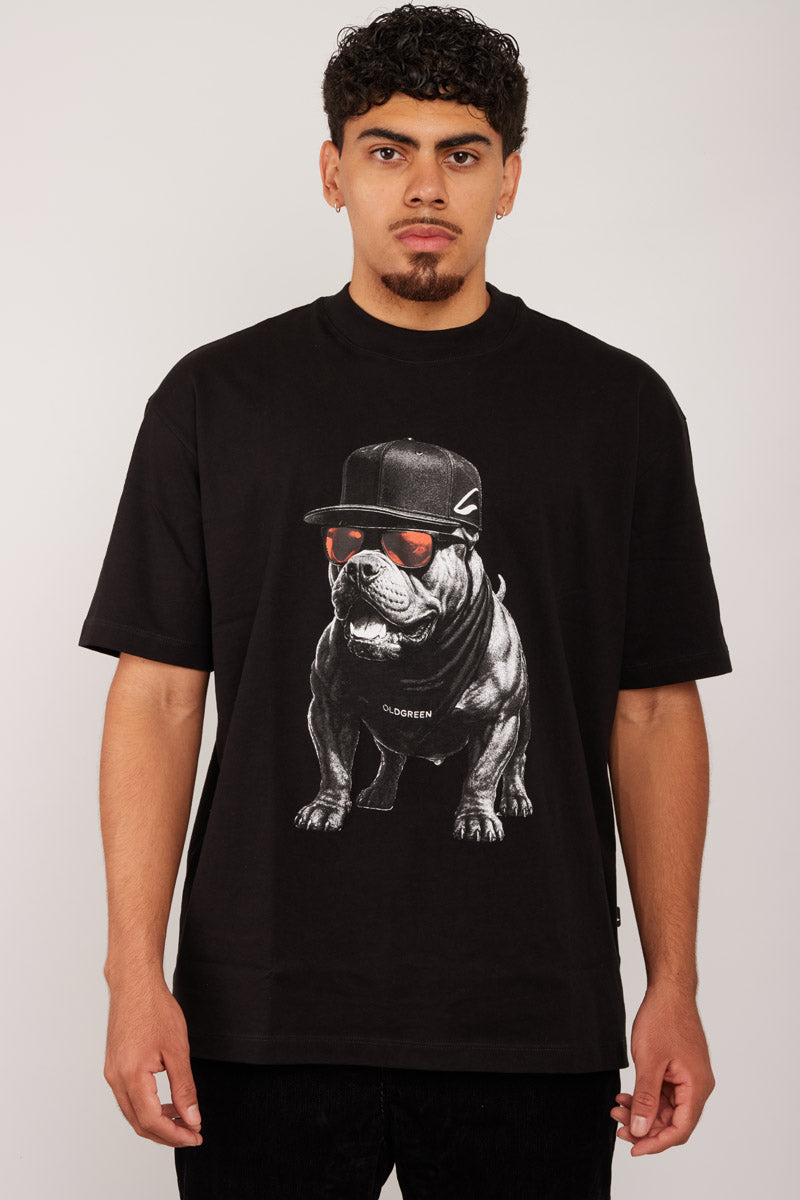 Camiseta Dog Negra/Rojo