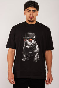 Camiseta Dog Negra/Rojo