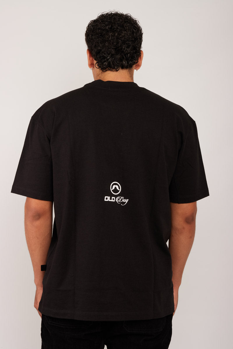 Camiseta Dog Negra/Rojo