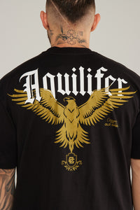 Camiseta Aquilifer Negra/Dorada