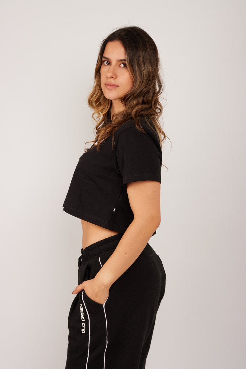 Crop Top Meteorito Negra