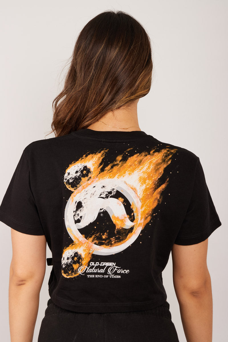 Crop Top Meteorito Negra