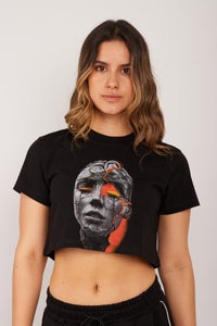 Crop Top Lava Negro
